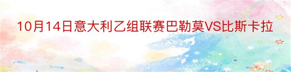 10月14日意大利乙组联赛巴勒莫VS比斯卡拉