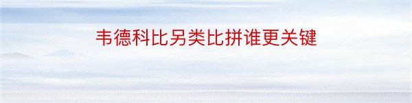 韦德科比另类比拼谁更关键